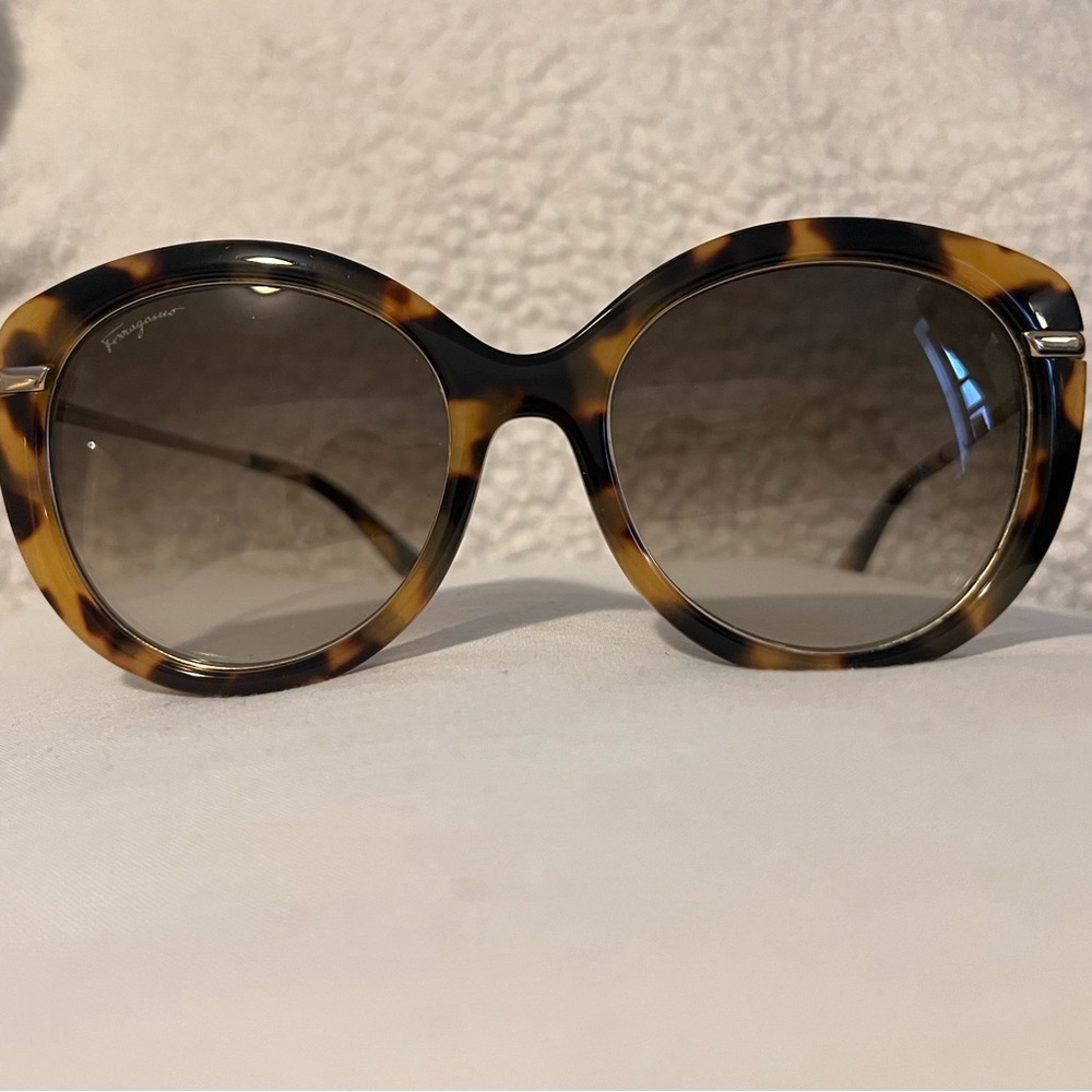 Ferragamo Tortoise Shell Sunglasses - Picture 2 of 6